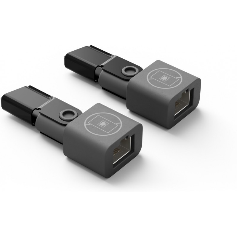 Logitech Rally Mic Pod CAT Coupler Extender cable Graphite