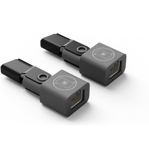 Logitech Rally Mic Pod CAT Coupler Extender cable Graphite