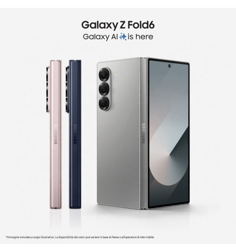Samsung Galaxy Z Fold6 SM-F956B 19.3 cm (7.6") Dual SIM Android 14 5G USB Type-C 12 GB 256 GB 4400 mAh Pink