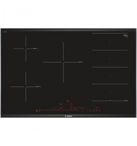 Bosch Serie 8 PXV875DC1E hobs Negro Integrado 80 cm Con placa de inducción 5 zona(s)