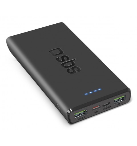 SBS TTBB10000FASTPD2 batería externa 10000 mAh Negro