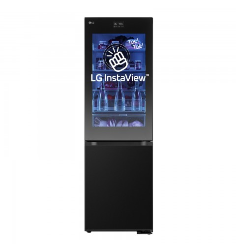 LG MoodUP GBG7190CEV Frigo combinato InstaView, Classe C, 349L, Nero