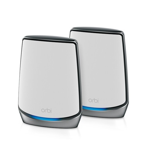 NETGEAR Orbi RBK852 AX6000 WiFi 6 Mesh System Tri-band (2.4 GHz 5 GHz 5 GHz) Wi-Fi 6 (802.11ax) Grey, White 8 Internal