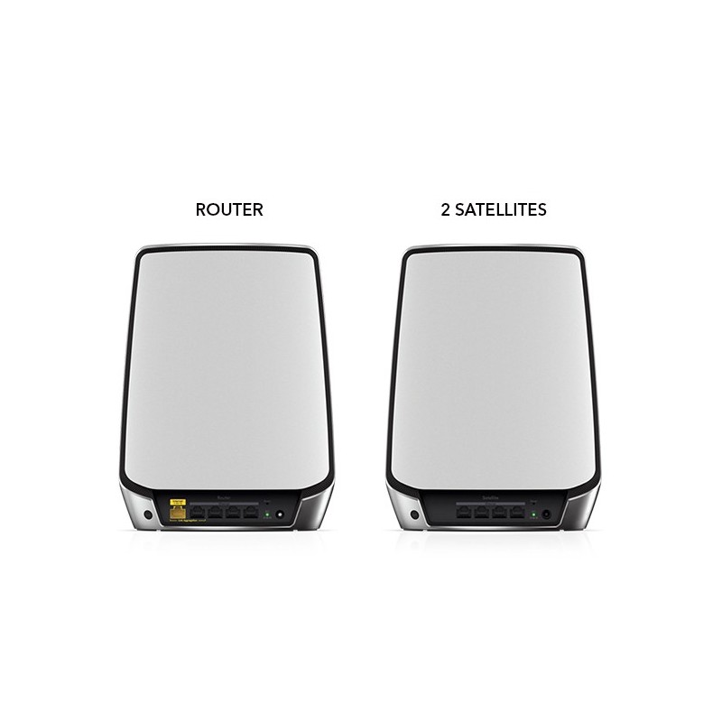 NETGEAR Orbi RBK853 AX6000 WiFi 6 Mesh System Tribanda (2,4 GHz 5 GHz 5 GHz) Wi-Fi 6 (802.11ax) Gris 4 Interno