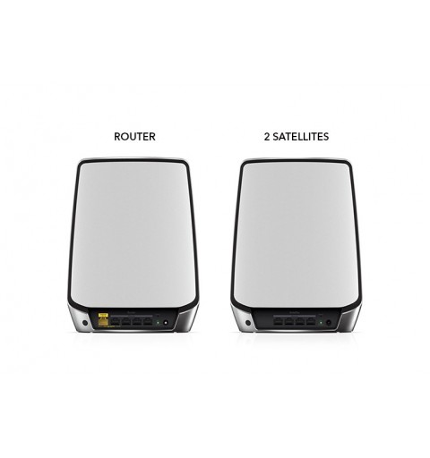 NETGEAR Orbi RBK853 AX6000 WiFi 6 Mesh System Banda tripla (2.4 GHz 5 GHz 5 GHz) Wi-Fi 6 (802.11ax) Grigio 4 Interno