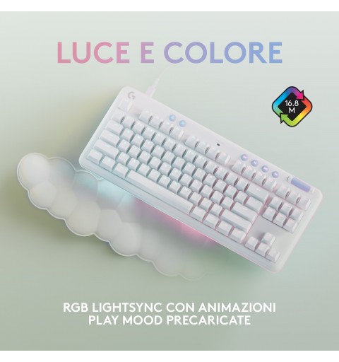 Logitech G G713 teclado Juego USB QWERTY Internacional de EE.UU. Blanco