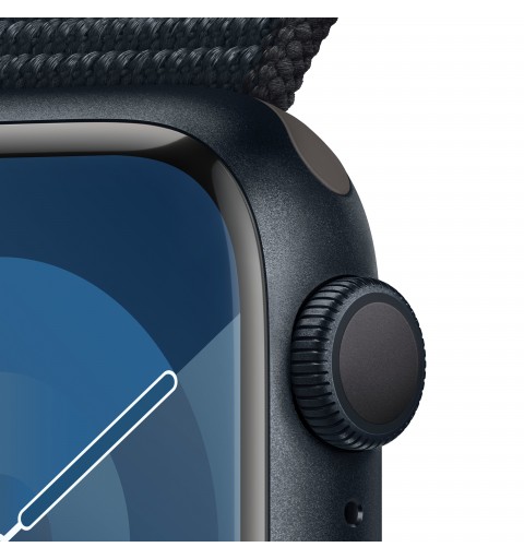 Apple Watch Series 9 41 mm Numérique 352 x 430 pixels Écran tactile Noir Wifi GPS (satellite)