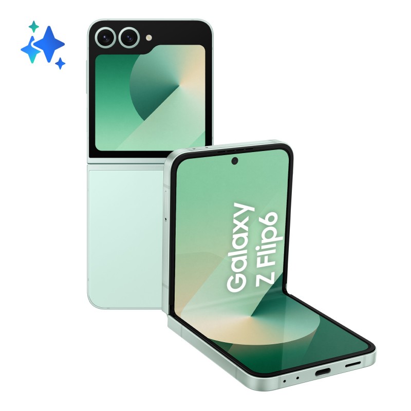 Samsung Galaxy Z Flip6 SM-F741B 17 cm (6.7") Dual-SIM Android 14 5G USB Typ-C 12 GB 512 GB 4000 mAh Mintfarbe