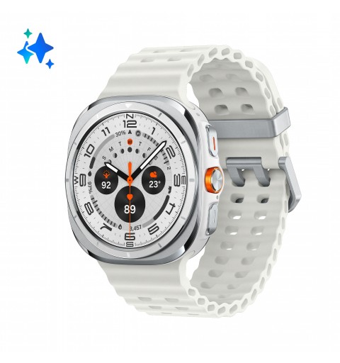 Samsung Galaxy Watch Ultra 3,81 cm (1.5") AMOLED 47 mm Numérique 480 x 480 pixels Écran tactile 4G Blanc Wifi GPS (satellite)
