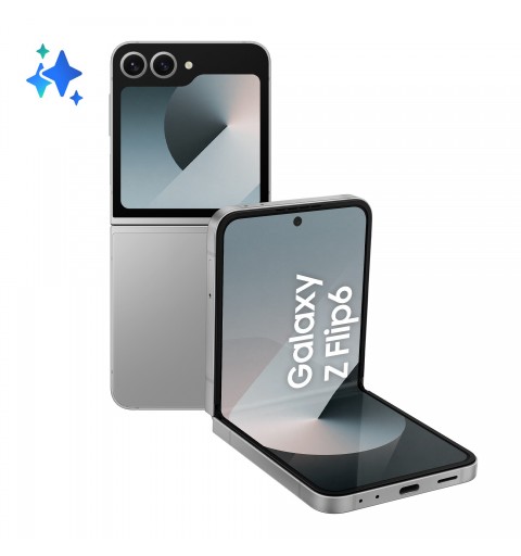Samsung Galaxy Z Flip6 SM-F741B 17 cm (6.7") Double SIM Android 14 5G USB Type-C 12 Go 256 Go 4000 mAh Argent