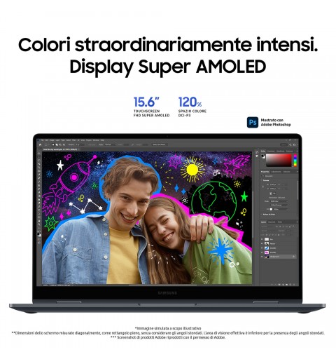 Samsung Galaxy Book4 360 Intel Core 5 120U Laptop 39,6 cm (15.6") Touchscreen Full HD 16 GB LPDDR5-SDRAM 512 GB SSD Wi-Fi 6E