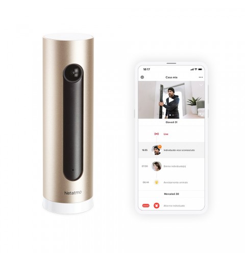 Netatmo Welcome IP-Sicherheitskamera Drinnen 1920 x 1080 Pixel Tisch Bank