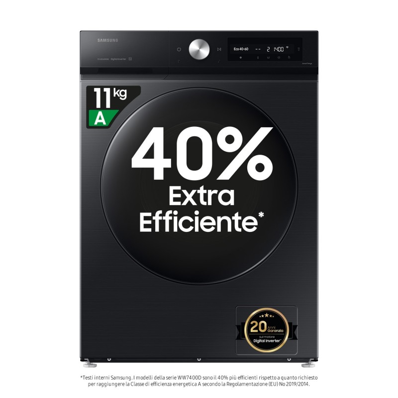Samsung Lave-linge AI ecobubble™ 11kg WW11DB8B95GB
