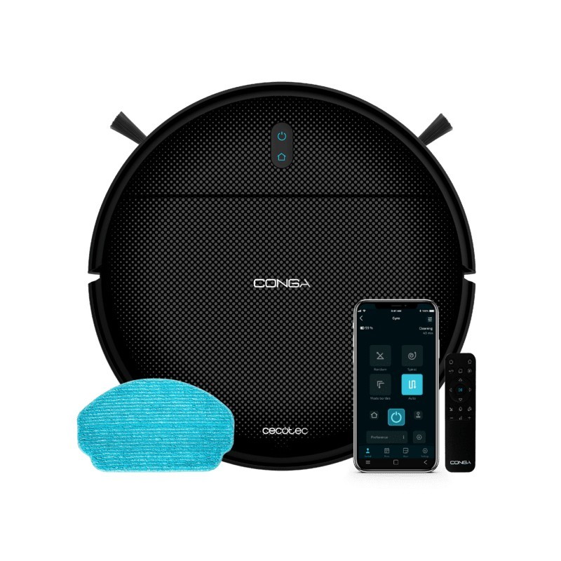 Cecotec 08093 aspirapolvere robot Senza sacchetto Nero