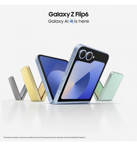 Samsung Galaxy Z Flip6 SM-F741B 17 cm (6.7") SIM doble Android 14 5G USB Tipo C 12 GB 256 GB 4000 mAh Color menta