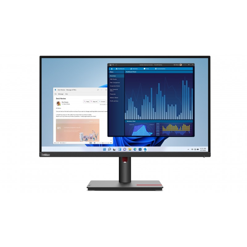 Lenovo ThinkVision T27p-30 LED display 68,6 cm (27") 3840 x 2160 Pixel 4K Ultra HD Schwarz