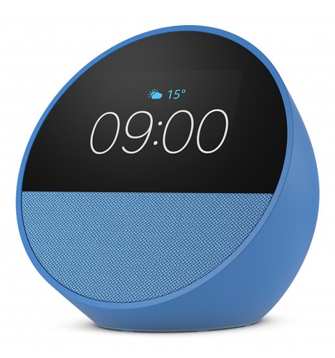 Amazon Nuovo Echo Spot (modello 2024) | Sveglia intelligente con suono di qualità e Alexa | Blu