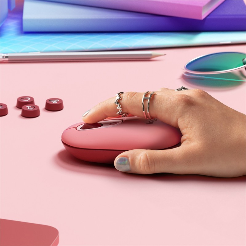 Logitech POP Mouse souris Bureau Ambidextre RF sans fil + Bluetooth Optique 4000 DPI