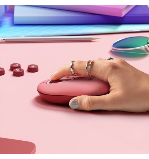 Logitech POP Mouse souris Bureau Ambidextre RF sans fil + Bluetooth Optique 4000 DPI