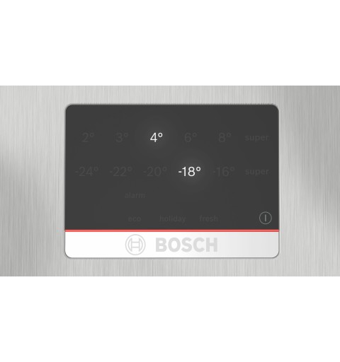 Bosch Serie 4 KGN367LDF Frigorifero combinato da libera installazione 186 x 60 cm Metal look Classe D
