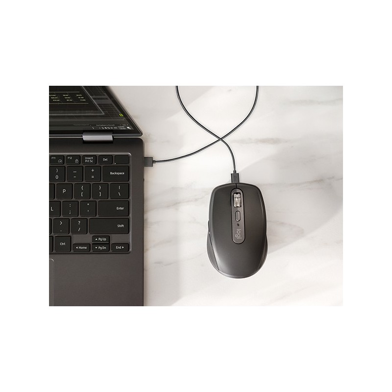 Logitech MX Anywhere 3S for Business ratón Oficina mano derecha RF Wireless + Bluetooth Laser 8000 DPI