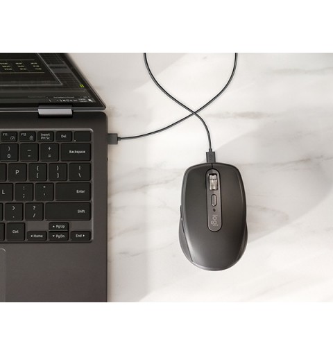 Logitech MX Anywhere 3S for Business ratón Oficina mano derecha RF Wireless + Bluetooth Laser 8000 DPI