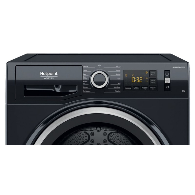 Hotpoint NTS M11 93 BLACK IT tumble dryer Freestanding Front-load 9 kg A+++