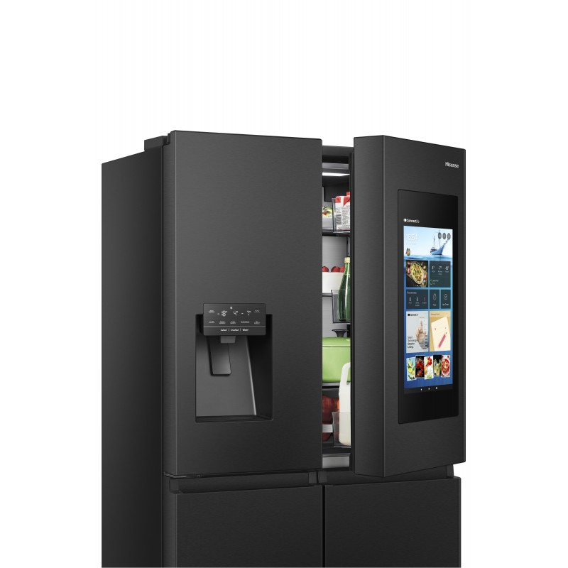 Hisense RQ760N4IFE side-by-side refrigerator Freestanding 577 L E Black
