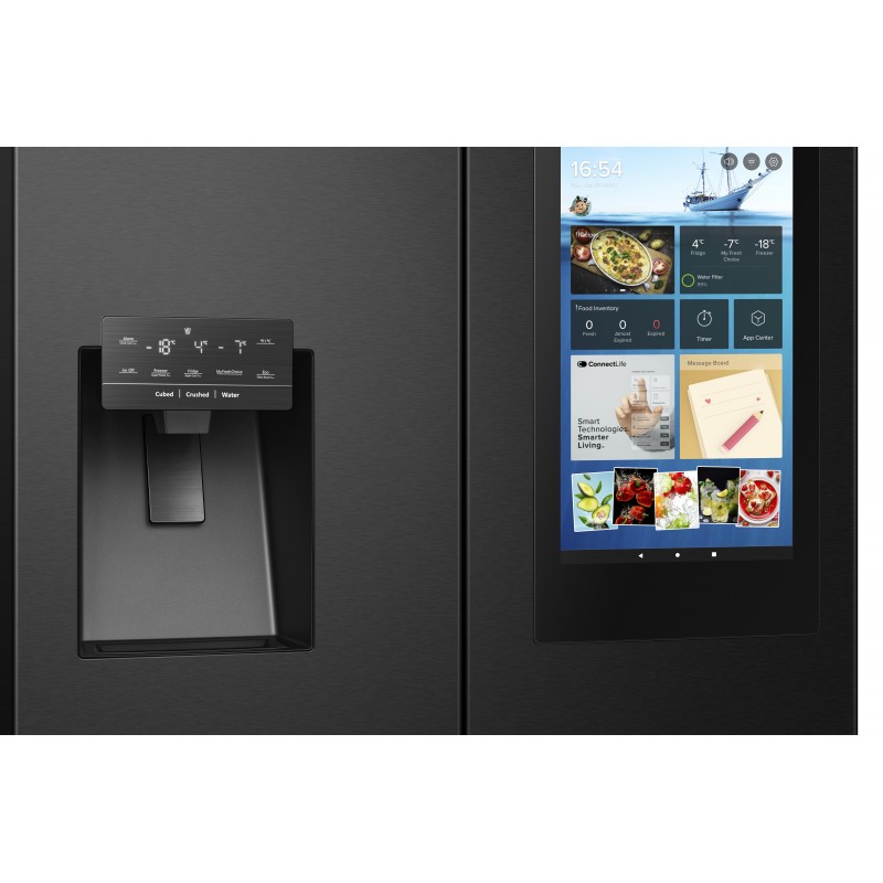 Hisense RQ760N4IFE side-by-side refrigerator Freestanding 577 L E Black