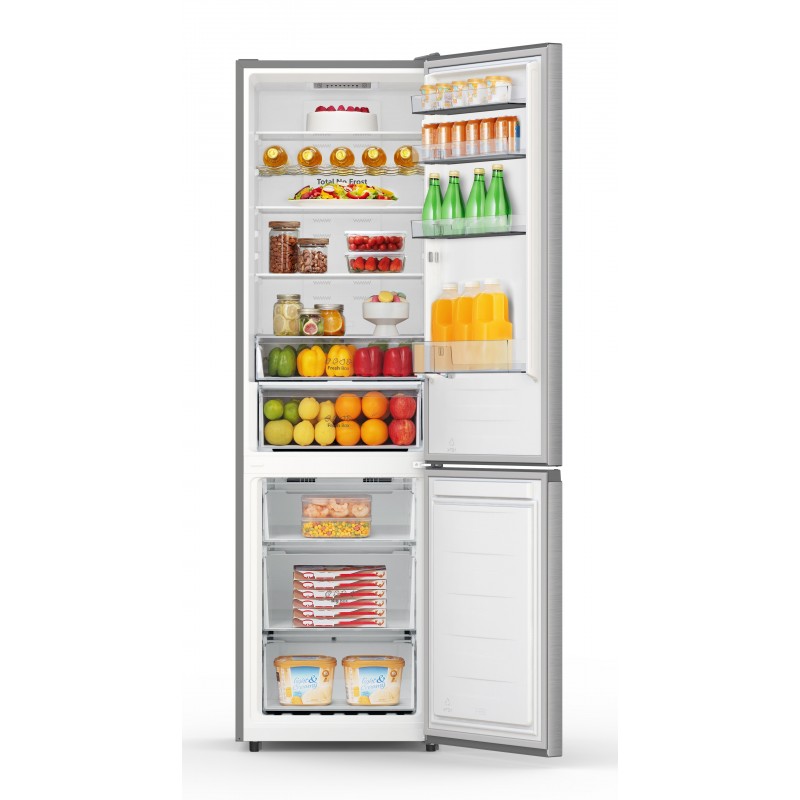 Hisense RB440N4ACA réfrigérateur-congélateur Pose libre 336 L A Acier inoxydable