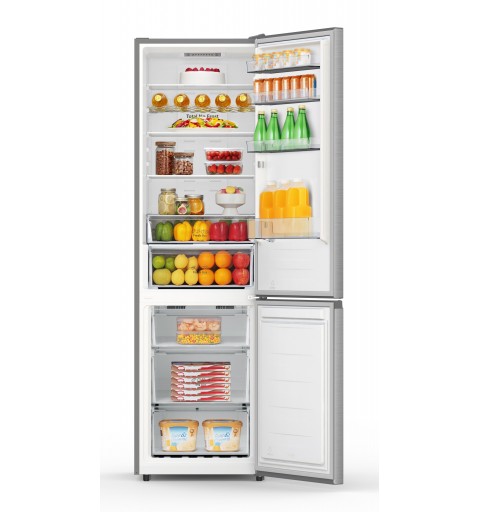 Hisense RB440N4ACA Kühl- und Gefrierkombination Freistehend 336 l A Edelstahl