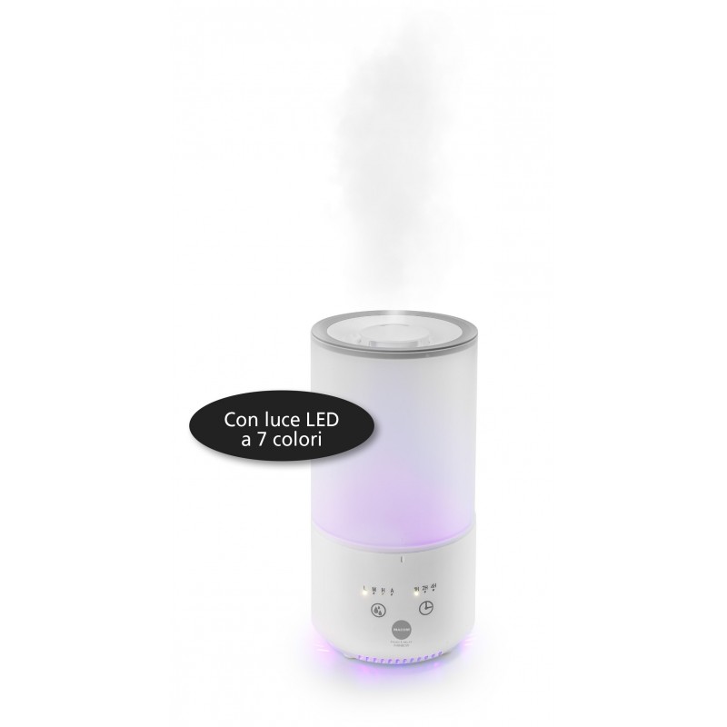 Macom Enjoy & Relax Rainbow humidifier Ultrasonic 1 L White 18 W
