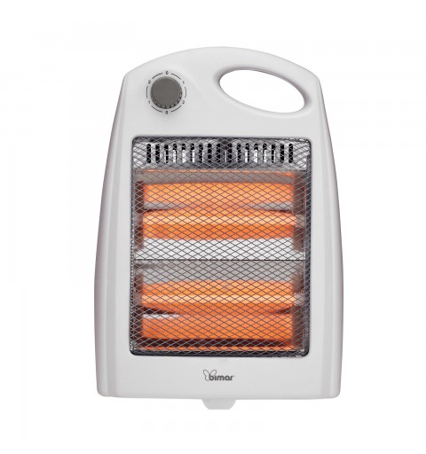 Bimar HR304 stufetta elettrica Interno Grigio, Bianco 800 W Riscaldatore ambiente elettrico a infrarossi