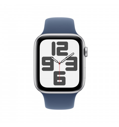 Apple Watch SE OLED 44 mm Digital 368 x 448 Pixel Touchscreen Silber WLAN GPS