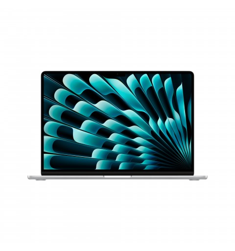 Apple MacBook Air Apple M M3 Ordinateur portable 38,9 cm (15.3") 8 Go 256 Go SSD Wi-Fi 6E (802.11ax) macOS Sonoma Argent