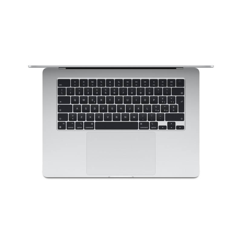 Apple MacBook Air Apple M M3 Ordinateur portable 38,9 cm (15.3") 8 Go 256 Go SSD Wi-Fi 6E (802.11ax) macOS Sonoma Argent