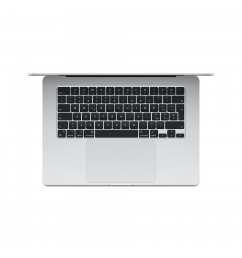 Apple MacBook Air Apple M M3 Ordinateur portable 38,9 cm (15.3") 8 Go 256 Go SSD Wi-Fi 6E (802.11ax) macOS Sonoma Argent