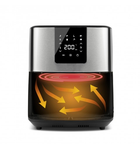 G3 FERRARI G10194 Friggitrice ad Aria 1700W 9Litri 8Programmi Inox / Nero