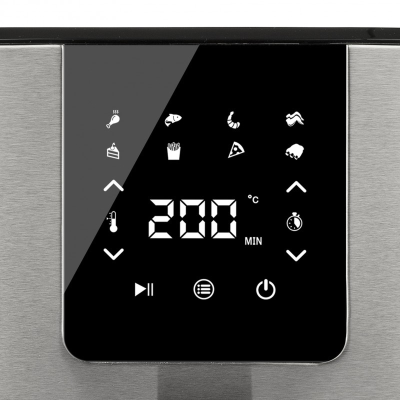 G3 FERRARI G10194 Friggitrice ad Aria 1700W 9Litri 8Programmi Inox / Nero