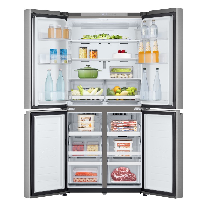 LG GMB860PYDE Frigorifero Multidoor Slim, Classe E, 530L, Wi-Fi, Total No Frost, Argento