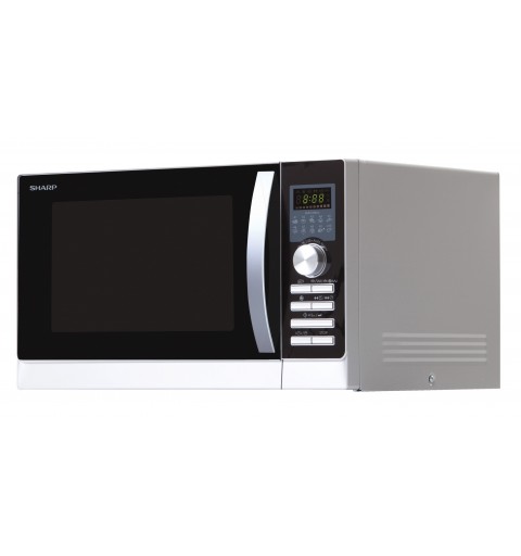 Sharp Home Appliances R843INW Plata Microondas combinado 25 L 900 W