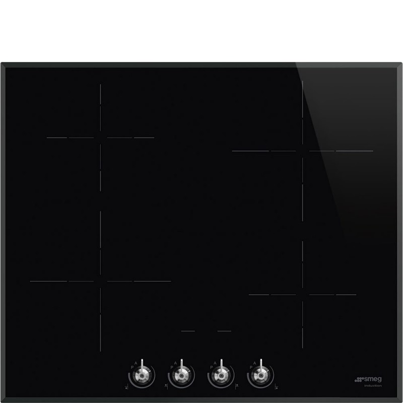 Smeg Classic SI364BM plaque Noir Intégré 60 cm Plaque avec zone à induction 4 zone(s)