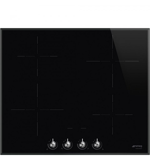 Smeg Classic SI364BM plaque Noir Intégré 60 cm Plaque avec zone à induction 4 zone(s)