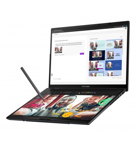 ASUS Zenbook Duo OLED UX8406MA-PZ286W Intel Core Ultra 7 155H Laptop 35.6 cm (14") Touchscreen 3K 16 GB LPDDR5x-SDRAM 1 TB SSD
