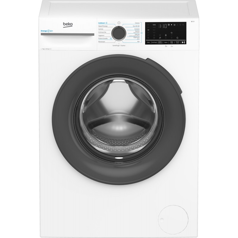 Beko b300 BMWSU4721A Lavatrice EnergySpin 7Kg Slim, Classe A, 1200 giri