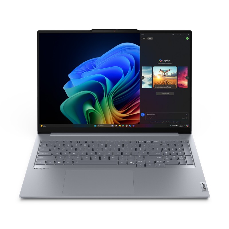 Lenovo ThinkBook 16 G7 QOY Qualcomm Snapdragon X1P-42-100 Laptop 40,6 cm (16") WUXGA 16 GB LPDDR5x-SDRAM 512 GB SSD Wi-Fi 7