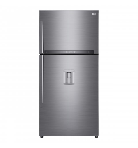 LG GTF916PZPED Frigorifero doppia porta maxi, Classe E, 592L, Wi-Fi, Dispenser acqua, Inox