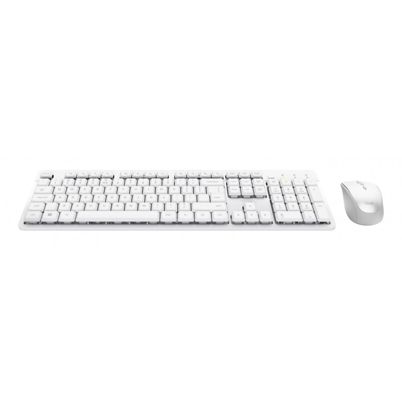 Trust Ody II keyboard Mouse included Home Office RF Wireless Italian White