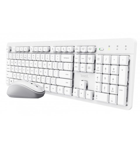Trust Ody II keyboard Mouse included Home Office RF Wireless Italian White
