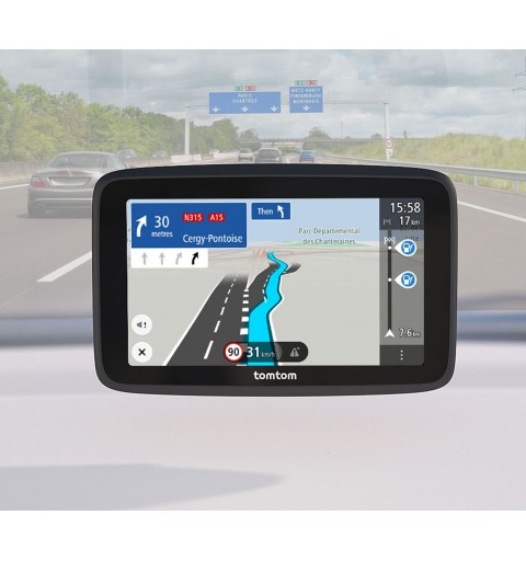 TomTom GO Classic Navigationssystem Fixed 17,8 cm (7") Touchscreen Schwarz